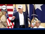 Trump defends flood response, dismisses questions about alerts