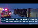 WINTER-SCHOCK: Glatte Straßen und dutzende Unfälle! Schneechaos hat Deutschland fest im Griff