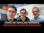 Assista a vídeo de Nikolas Ferreira apoiando a candidatura de Flávio Bolsonaro