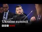 World leaders meet in Ukraine three years after Russia launched full-scale invasion | BBC News