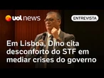 Em Lisboa, Dino deixa claro desconforto do STF em mediar crises entre governo Lula e Congresso