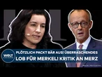 DEUTSCHLAND: Plötzlich packt Dorothee Bär aus! Überraschendes Lob für Merkel! Kritik an Merz