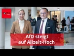 29 Prozent: AfD steigt in Umfrage auf nächstes Allzeit-Hoch