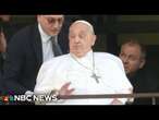 Pope Francis released from hospital after 5-week stay