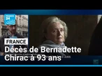 Bernadette Chirac est morte à 93 ans : d'épouse discrète à femme d'influence • FRANCE 24