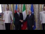 Mattarella riceve il presidente dell'Azerbaigian Aliyev