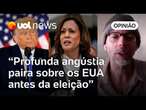 Eleição nos EUA: Walz começa a parecer má escolha para Kamala, e Trump aterroriza partido | Padilha