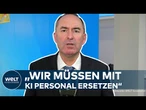 KETTENSÄGE UND KÜNSTLICHE INTELLIGENZ: „Wir müssen mit KI Personal ersetzen“ | Hubert Aiwanger