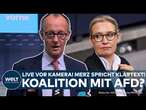 FRIEDRICH MERZ: Koalition und Zusammenarbeit mit der AfD? Statement zu Koalitionen und Brandmauer