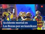 Tres muertos tras chocar un kamikaze con otro vehículo y una moto en la A-6 en Las Rozas