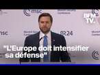 Conférence de Munich sur la sécurité: le vice-président des États-Unis, J.D. Vance, prend la parole