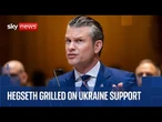 US defence secretary Pete Hegseth questioned on 2026 budget request