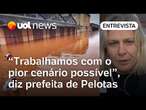 Pelotas estima que até 100 mil podem ser afetados com chegada das águas do Guaíba, diz prefeita