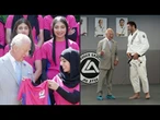 Charles III recebe atletas refugiadas afegãs e ganha faixa branca em academia de jiu-jitsu | AFP