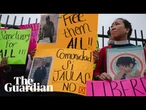 Family members of carwash workers detained in LA hold press conference – watch live