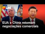 Trump x Xi Jinping: EUA e China retomam negociações em Madri sobre tarifaço e TikTok; veja