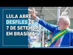 7 de setembro: Lula abre desfiles em Brasília com cumprimento a militares e chegada em carro aberto