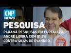 Paraná Pesquisas em Fortaleza: André lidera com 51,6% contra 48,4% de Evandro | O POVO NEWS