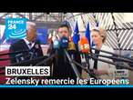 Zelensky remercie les Européens : les Ukrainiens ne sont "pas seuls" • FRANCE 24