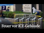 Mann zündet Brandsatz aus Protest gegen ICE