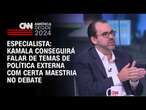 Especialista: Kamala conseguirá falar de temas de política externa com certa maestria no debate | WW