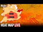 LIVE: Extreme heat dome map tracks rising temperatures across Europe
