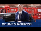 Government update on progress with UK-EU relationship