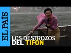 Las imágenes del tifón Wipha a su paso por China | EL PAÍS