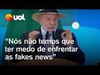 Após polêmica do PIX, Lula diz: 'Não precisamos ter medo de enfrentar fake news'