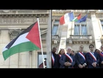 Prefeituras ignoram o governo da França e hasteiam bandeira palestina | AFP
