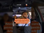 Vídeo: Motorista de app quase atropela cachorro perdido e percebe que é o cão da sua tia