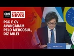 Crime organizado é um câncer na nossa região, diz Milei na Cúpula do Mercosul | LIVE CNN