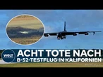 B-52-ABSTURZ IN DEN USA: Bomber geht in Flammen auf! Acht Tote nach Testflug