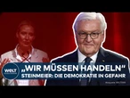 DEUTSCHLAND: „Wir müssen handeln“ – Steinmeier fordert Parteiverbot gegen Verfassungsfeinde