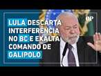 Ao lado de ministros, Lula reafirma não interferência no BC e exalta Galipolo no comando da entidade