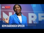 Kemi Badenoch gives a speech on the UK-Argentina relationship