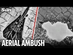 Dramatic moment Israeli drones wipe out Iranian fighter jets in explosive aerial attack