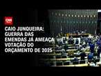 Caio Junqueira: Guerra das emendas já ameaça votação do Orçamento de 2025 | CNN Arena