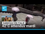 La canicule frappe Rome et toute l’Italie, 42°C attendus mardi • FRANCE 24