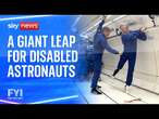 FYI: The world's first astronaut with a disability