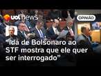 Bolsonaro sinaliza desejo de ser interrogado ao comparecer no STF, analisa Maierovitch