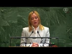 Meloni all'Onu: Israele ha superato limite proporzionalità
