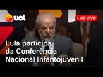 Lula participa da Conferência Nacional Infantojuvenil pelo Meio Ambiente, em Goiás; assista ao vivo
