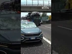 Violenta grandinata nel Ferrarese, auto danneggiate sull'A13