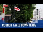 Row over flags removal in Birmingham and London