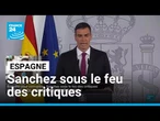Crise politique en Espagne : Sanchez sous le feu des critiques • FRANCE 24
