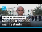 France : entre 600 000 et 900 000 manifestants selon le ministère de l'Intérieur • FRANCE 24