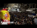 Palestinians in Gaza celebrate Spain's World Cup victory