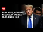 Atlas: 47,9% acreditam que governo Lula conseguirá negociar acordo com EUA | BASTIDORES CNN