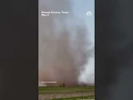 Video captures dusts devil moving across West Texas